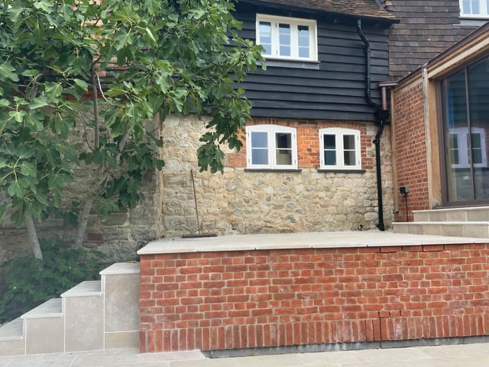Oak-framed extension overlooking St Julian's, Near Sevenoaks: photo 9